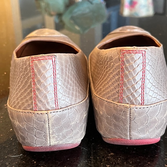 FitFlop, very good condition, animal print Brown Leather Slip-on Ballet flat - Picture 10 of 16